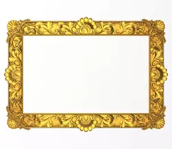 Carved Picture Frame 3D model