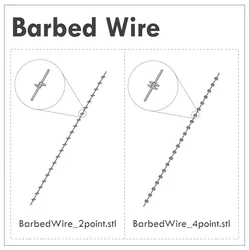 Creality Cloud | barbed wire 2pt | ملفات الطابعة ثلاثية الأبعاد