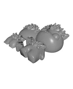 Crystal Imp - Flexi Keychain & Bag Charm with Movable Head, No Supports 3D Print STL/3MF