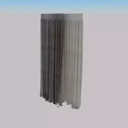 Curtain curtains 3D model
