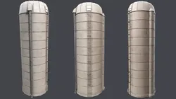 Farm Silo PBR Low-poly 3D model