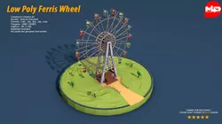 Ferris Wheel Low-poly 3D model