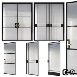 Glamour glass doors collection 3D model
