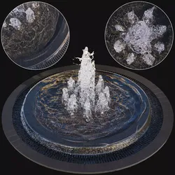 Large Water Fountains  3D model