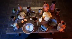 Medieval Tavern Props  25 Assets Low-poly 3D model