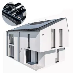 Modern house 20 at night 3D model