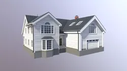 Modern Suburban House 4 Low-poly 3D model