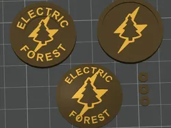 Monedas/Medallones EF - Modelo de impresión 3D gratuito