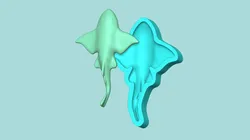 Other STL Descărcare - Angel Shark Mold - Silicone Maker Template - guisommer