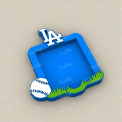 Other STL Download - Post-It, Sticky Note Holder Los Angeles Doggers - Baseballby TeoRk
