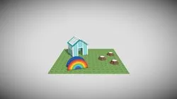 Playground móvel em HDPE para infantário