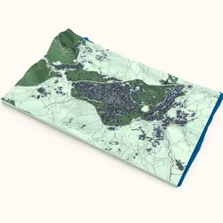 Props & Terrain STL تنزيل - Avellino Cityscape 3D Model – Italian Mountain City - 1xMerch