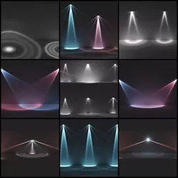 ready to use light - realistic illuminations - IES shapes Low-poly 3D model