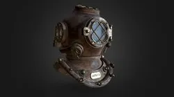 Rusty Diving Helmet - 4096px²