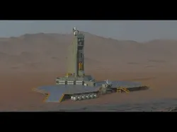sci-fi Helipad 3D model