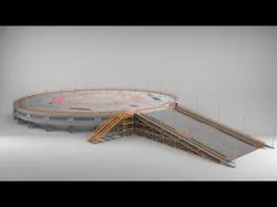 sci-fi landing platform 4 3D model