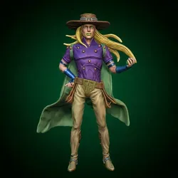 Sculptures & Artworks STL Download - Gyro Zeppeli - JoJo Steel Ball Run 3D Printable Figureby MIDNIGHT_ART