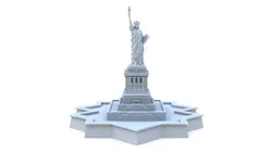 Statue of Liberty 2 Low-poly 3D model