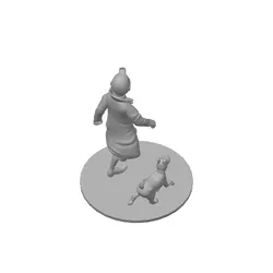 Tintin & Snowy Figurine Duo for Comic Fans