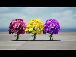 Vibrant Flower Bouquet 3D Model with free tutorial Low-poly 3D model