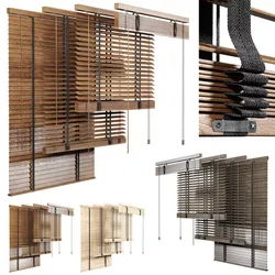 Wooden Blind 120cm 3D model