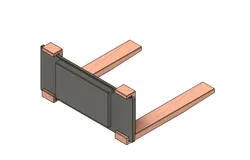 Bobcat forklift reinforced backplate