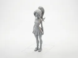 Cheerleader Figurine Female Character 3D Printable