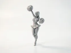 Cheerleader Figurine Female Character 3D Printable