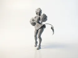 Cheerleader Figurine Female Character 3D Printable