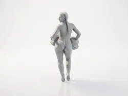Cheerleader Figurine Female Figure 3D Printable