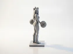 Cheerleader Figurine Female Sports 3D Printable