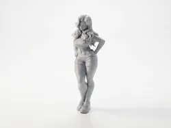 Cheerleader Figurine Female Sports 3D Printable