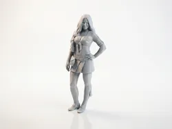 Cheerleader Figurine Female Sports 3D Printable