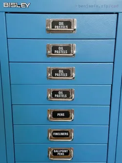 Custom Labels for Bisley Multidrawer (with alignment guide)