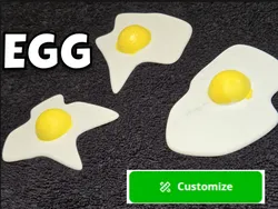 Fried Egg for Play Kitchen
