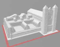 Gothic Stronghold Building (6mm/Epic scale/40K)