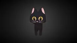 Low Poly Cartoon Cat