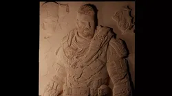 Marcus Fenix Gears of War CNC 3d Print High Relief Sand Casting 3D print model