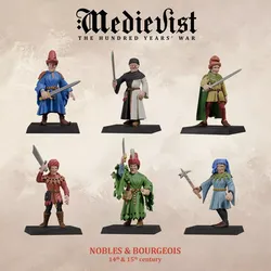 Nobles and bourgeois 14th and 15th centuries 3D print model