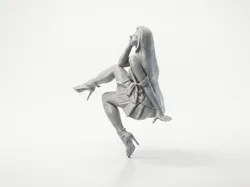 Sat Lady Figurine Female Character 3D Printable
