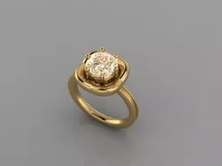 SOLITAIRE RING 3D print model