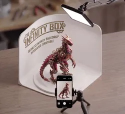 The Infinity Box | Seamless Mini Photo Studio & Turntable