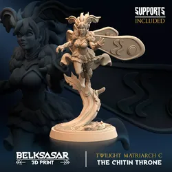 Twilight Matriarch - Moth Fairy Queen C 3D print model
