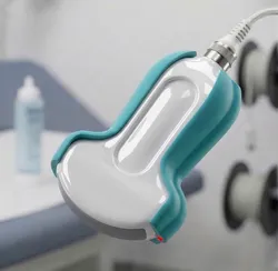 ULTRASOUND PROBE HOUSING WITH INTEGRATED GEL DELIVERY