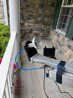 W1GHZ dual-band offset feed mount for DirectTV slimline dish