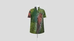 1 Men Batik Shirt Short