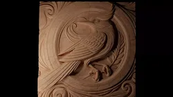 Bird CNC 3d Print High Relief Sand Casting 3D print model