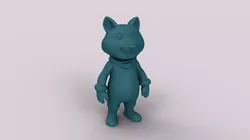 Cartoon Figurine - Cute Animal 3D print model