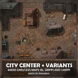 City Center + Barricades Variants + Day&Night