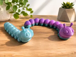 Cute Articulated Caterpillar – Long & Short Version